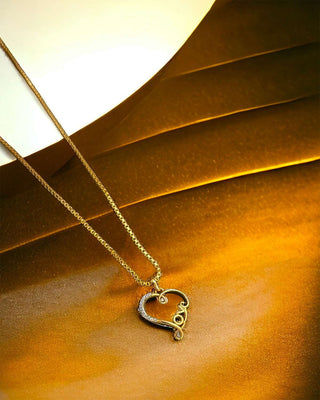 SYMBOL OF LOVE LOCKET WITH CHAIN - Zevarly