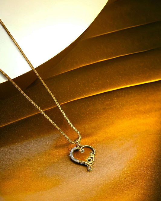 SYMBOL OF LOVE LOCKET WITH CHAIN