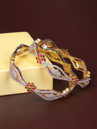 Zevarly Reha Sparkling Stone Bangles