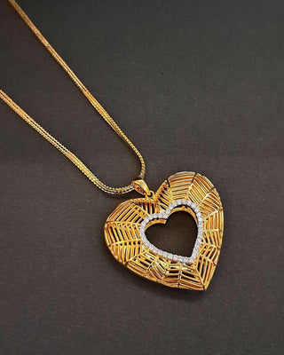 Saathiya Saath Nibhana Locket - AD Pendant Set | Detail View | Buy Online India | Zevarly