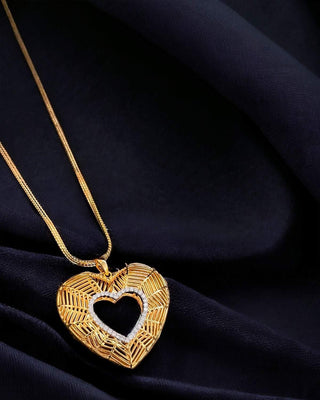 Saathiya Saath Nibhana Locket - AD Pendant Set | Lifestyle Shot | Buy Online India | Zevarly