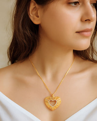 Saathiya Saath Nibhana Locket - AD Pendant Set | Main Product View | Buy Online India | Zevarly