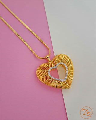 Saathiya Saath Nibhana Locket - AD Pendant Set | Pendant Close-Up | Buy Online India | Zevarly