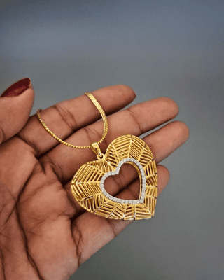 Saathiya Saath Nibhana Locket - AD Pendant Set | Set Full View | Buy Online India | Zevarly