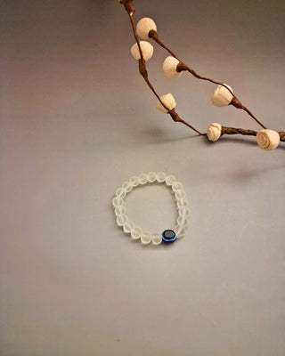 Samiksha Evil Eyes Free Size Bracelet - AD Bracelet | Main Product View | Buy Online India | Zevarly