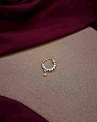 Sana Nose Nath - AD Necklace Set | Main Product View | Buy Online India | Zevarly