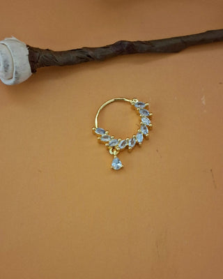 Sana Nose Nath - AD Necklace Set | Necklace Close-Up | Buy Online India | Zevarly