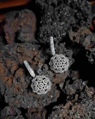 Shaira Bali Pattern CZ Earrings - AD Earrings | Main Product View | Buy Online India | Zevarly