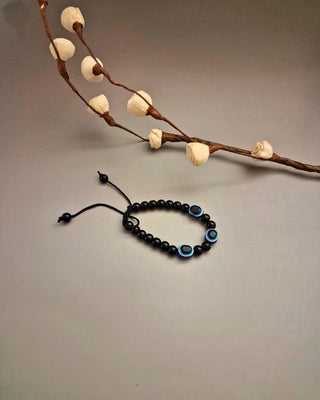 Shalini Evil Eyes Lucky Charm Bracelet - AD Bracelet | Main Product View | Buy Online India | Zevarly