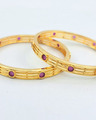 Shubha AD Bangles - AD Bangles | Side Angle View | Buy Online India | Zevarly