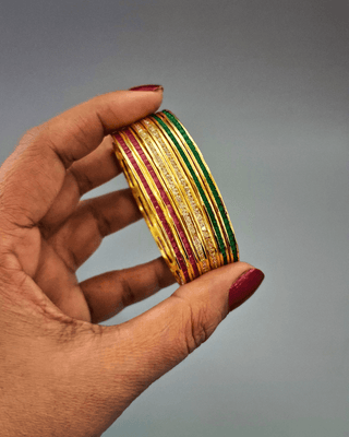 Splendid AD Bangles - AD Bangles | Side Angle View | Buy Online India | Zevarly