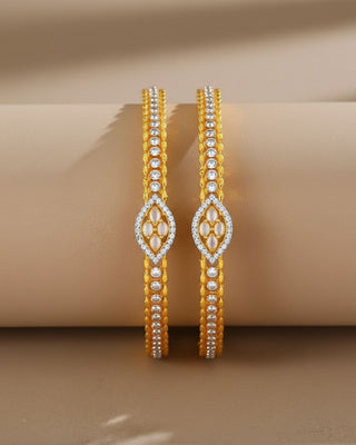 Srishti AD Bangles - AD Bangles | Side Angle View | Buy Online India | Zevarly