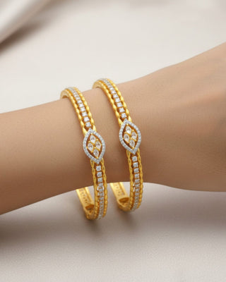 Srishti AD Bangles - AD Bangles | Side Angle View | Buy Online India | Zevarly