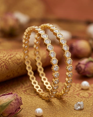 Suman AD Bangles - AD Bangles | Side Angle View | Buy Online India | Zevarly