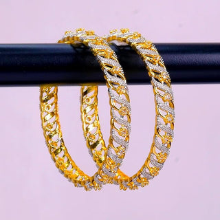 Suman Fashionable AD bangles - AD Bangles | Side Angle View | Buy Online India | Zevarly