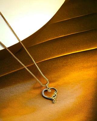 Symbol Of Love Locket with Chain - AD Pendant Set | Pendant Close-Up | Buy Online India | Zevarly
