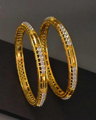Tarini AD Bangles - AD Bangles | Side Angle View | Buy Online India | Zevarly