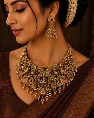 Royal Divine Heritage Broad Bridal Choker Set- Nitushree
