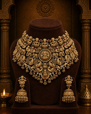 Aspiring Royal Wedding Broad Bridal Choker Set- Bhagyashree