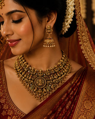 Aspiring Royal Wedding Broad Bridal Choker Set- Bhagyashree