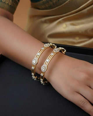 Timeless AD Kada - AD Bangles | Lifestyle Shot | Buy Online India | Zevarly
