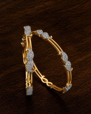 Two Line Traditional Real Look Bangle - Saptrishi