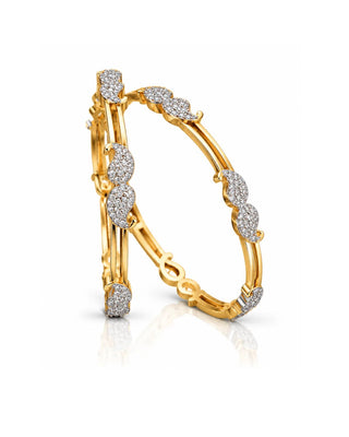 Two Line Traditional Real Look Bangle - Saptrishi