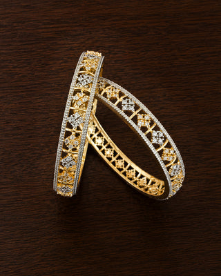 Zevarly Aarashi Cubic Zirconia Bangles