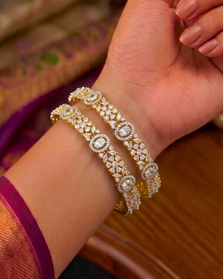 Zevarly Idhika Gold-Plated Bangles