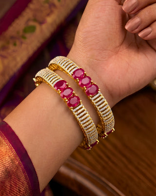 Zevarly Designer AD Bangles