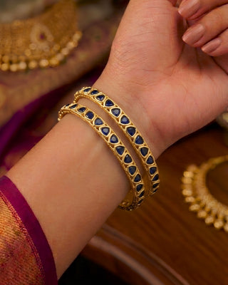 Zevarly Alisa Uncut Kundan Kada Set