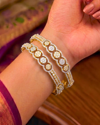 Zevarly Harini Gold-Plated Bangles