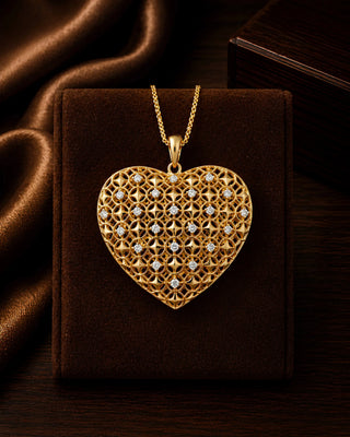 Zevarly Heart Shaped Locket