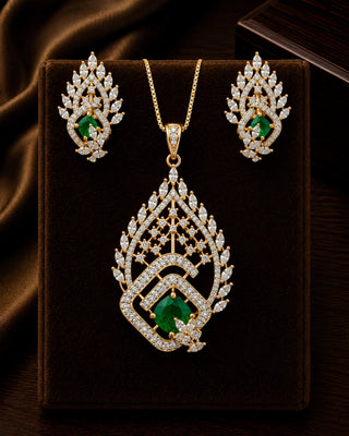 Zevarly Adrisha unusual Pendant Set