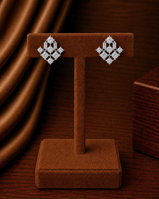 Zevarly Prisha American Diamond Earrings