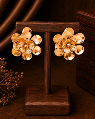 Zevarly Krisha Floral Earrings