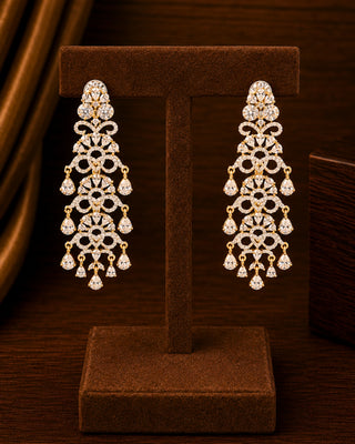 Zevarly Athiya American Diamond Earrings