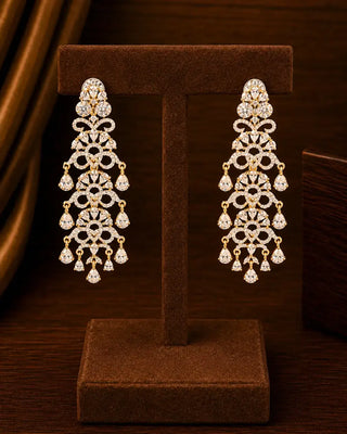 Cuban Minimal American Diamond Earrings - Athiya