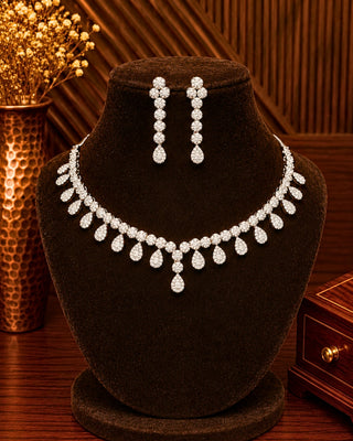 Zevarly Navya Appealing Officewear Necklace Set