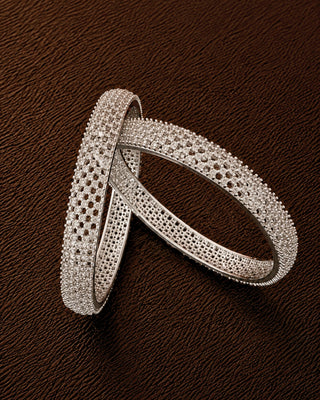 Zevarly Miley Cubic Zirconia Bangles