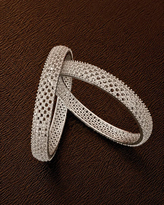 Zevarly Miley Cubic Zirconia Bangles