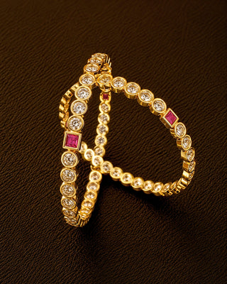 Zevarly Tanaya Look Ad Bangles