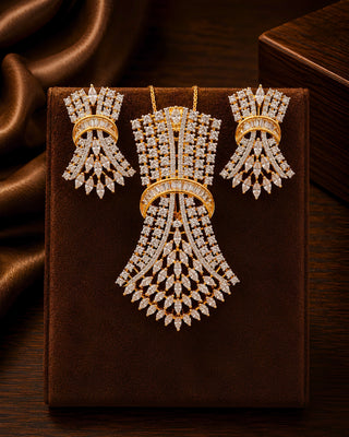 Zevarly Vaanya Elegance Pendant Set