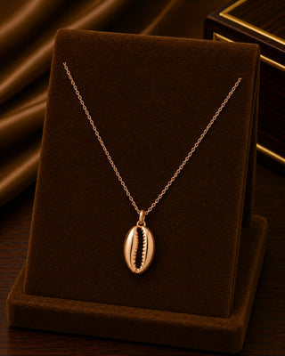 Zevarly Rhea Seashell Rose Gold Anti Tarnish Pendant
