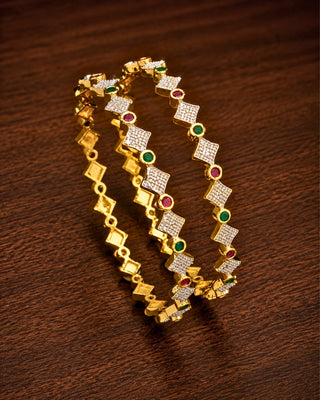 Zevarly Bianca Latest AD Bangles