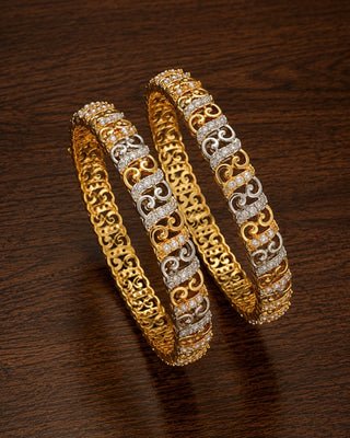 Zevarly Hanaya Beautiful AD Bangles