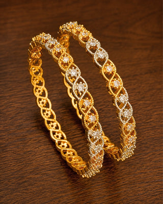 Zevarly Kovi American Diamond Bangles
