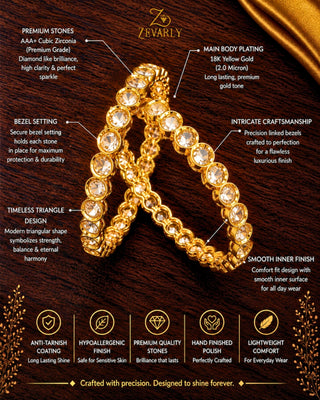 Zevarly Kanak AD Bangles Set