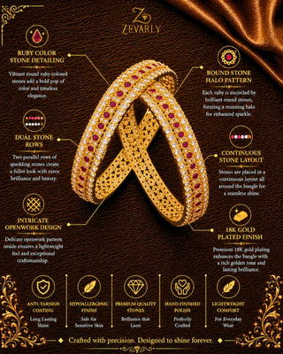 Zevarly Ojasvi AD Bangles
