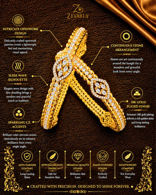 Sparkling Star Marquee Premium Daily Wear Bangles - Vanya